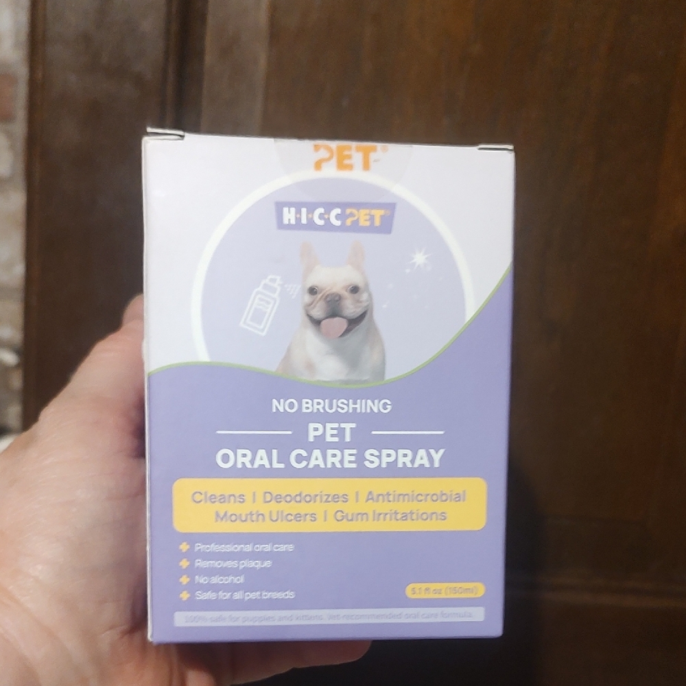 Hiccpet Pet Oral Care Spray -  No Brushing New In Box